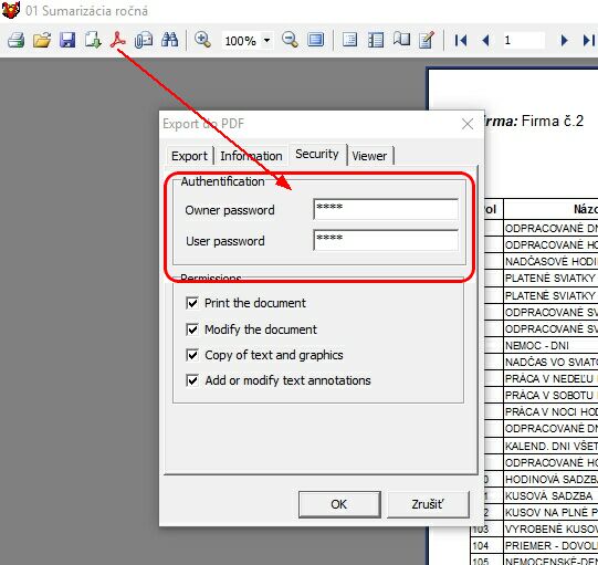 Heslo pre PDF fastreport